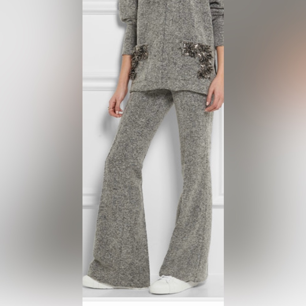 By Malene Birger, vassionah boiled wool blend,, flared trouser.